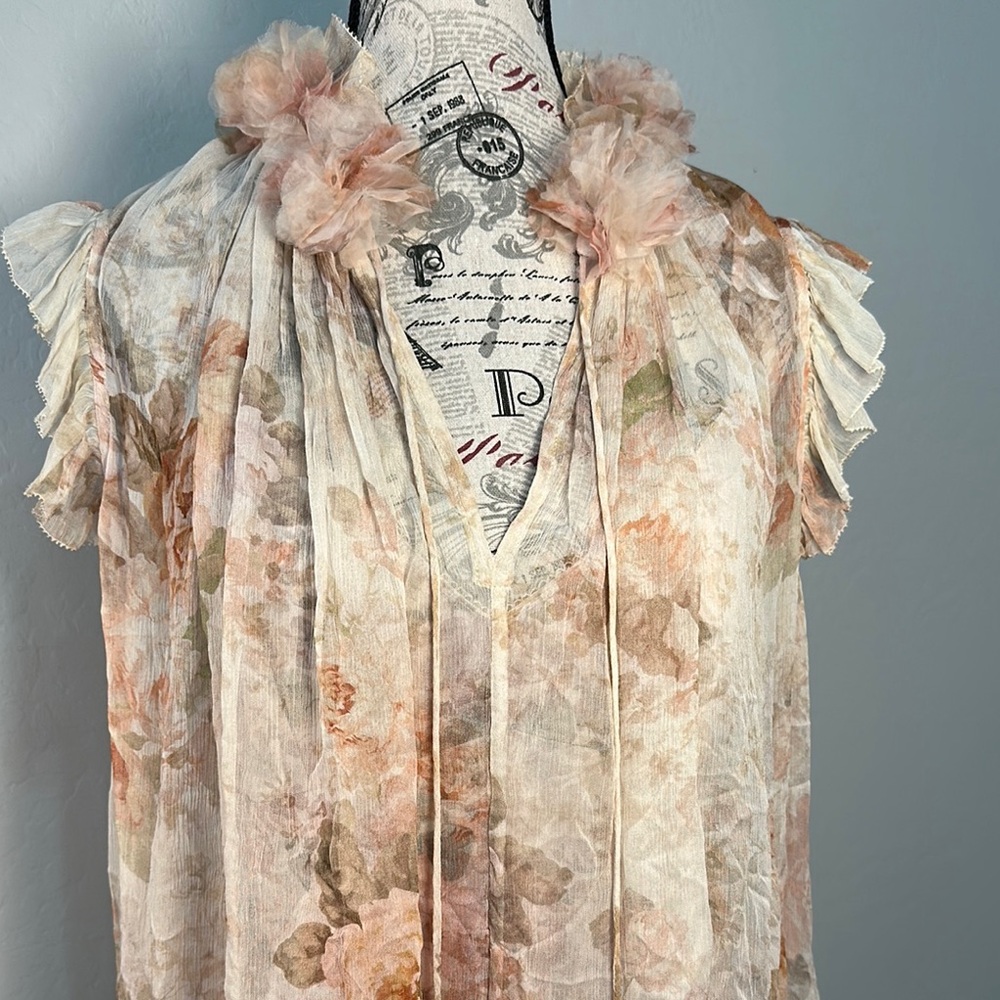 NWT Zimmermann Floral Ruffle Top - Picture 8 of 17